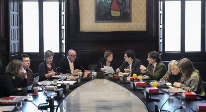 Reuni&oacute;n de la Mesa del Parlament.