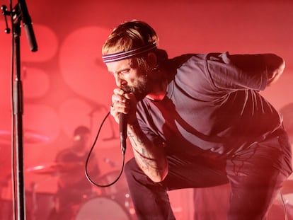 Joe Talbot, cantante Idles, en un concierto del grupo británico el pasado 5 de marzo en Milán.