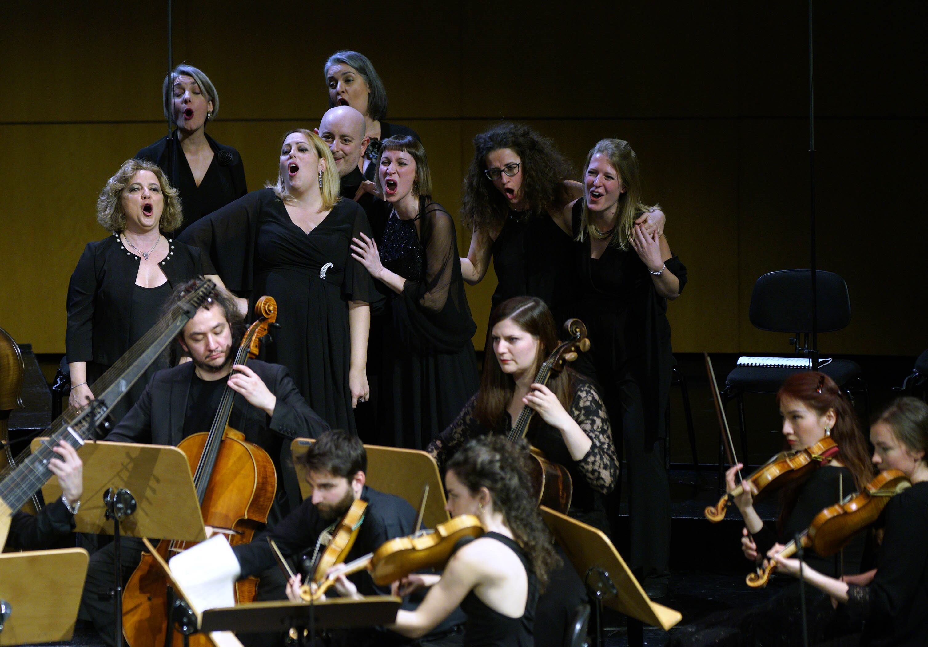 El coro y la orquesta Il pomo d'Oro.