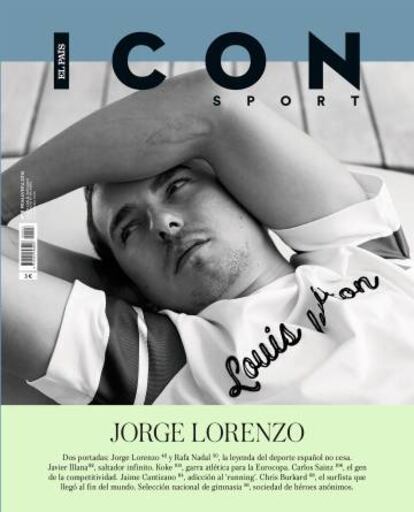El piloto de Moto GP Jorge Lorenzo posa para la portada de ICON SPOR nº3.