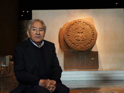 Enrique Federico Florescano Mayet, en el Museo Nacional de Antropología