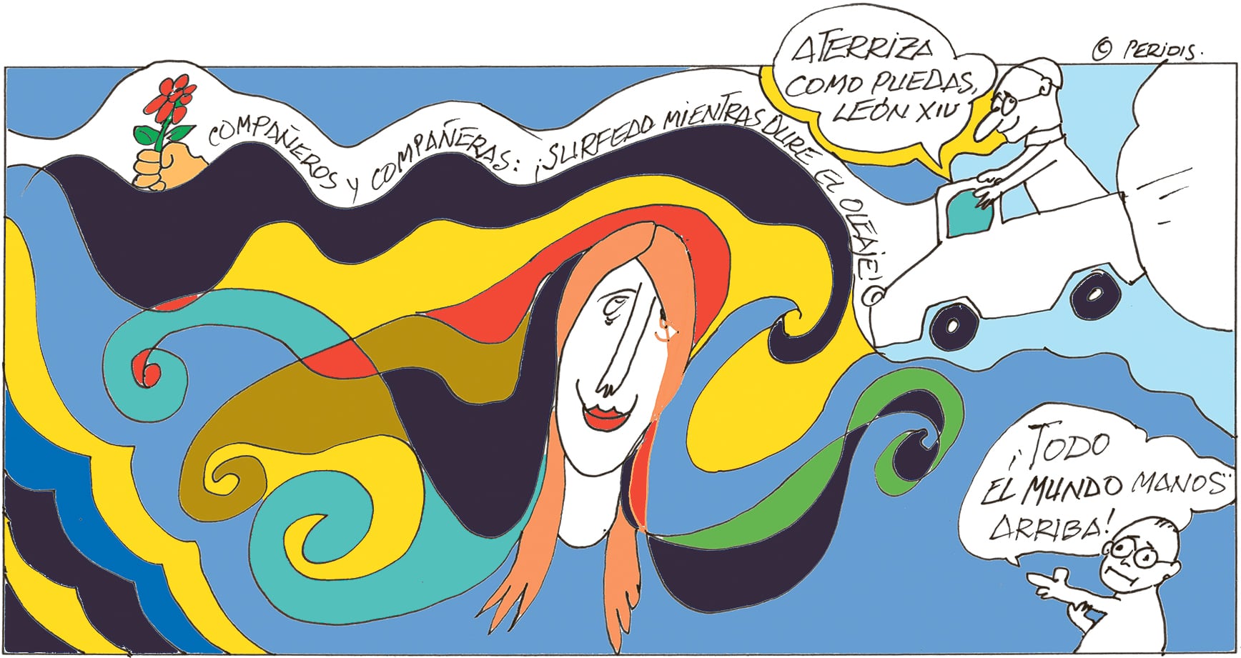 Peridis: “Surfead, compañeros”