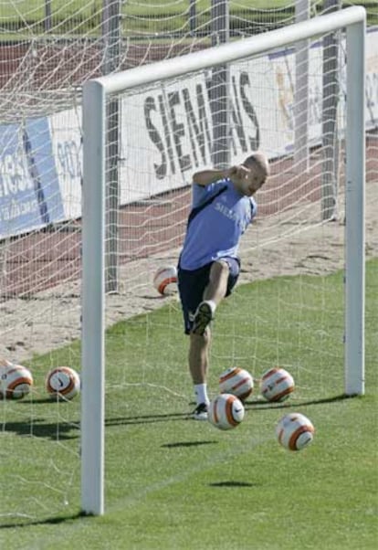 Gravesen, durante un entrenamiento.