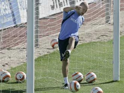 Gravesen, durante un entrenamiento.
