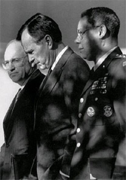 Cheney, Bush, padre, y Powell, en una imagen de 1991.