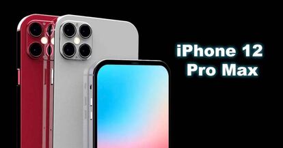 Concepto de iPhone 12 sin 'notch'.