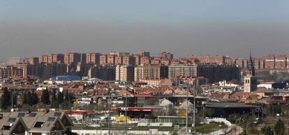 Vista de la contaminación atmosférica de Madrid