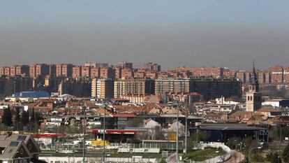 Vista de la contaminación atmosférica de Madrid