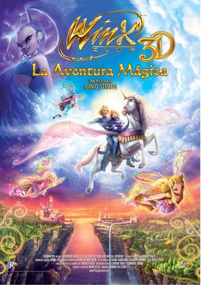 Cartel de Winx 3D, la aventura mágica