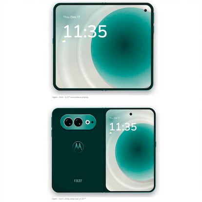 Diseño del Motorola Razr Flex