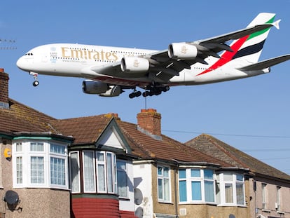 Un avión de Emirates.