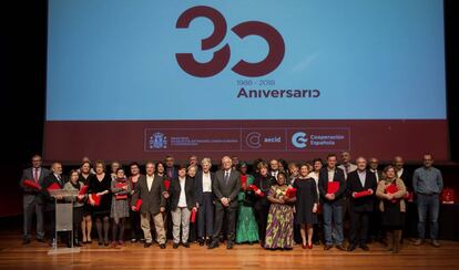 Acto de conmemoracin del 30 aniversario de la AECID el pasado 20 de noviembre en Madrid.