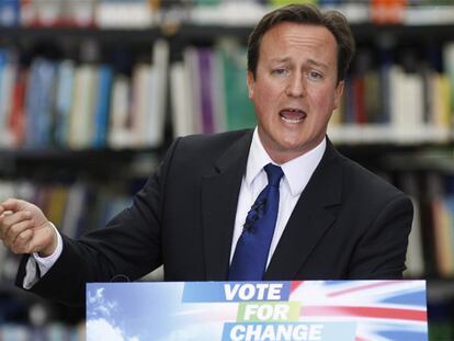 David Cameron, líder del Partido Conservador Británico.
