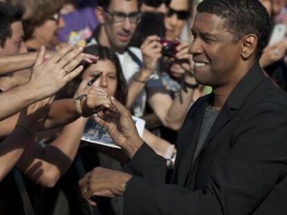 Denzel Washington y su baño de multitudes en San Sebastián.