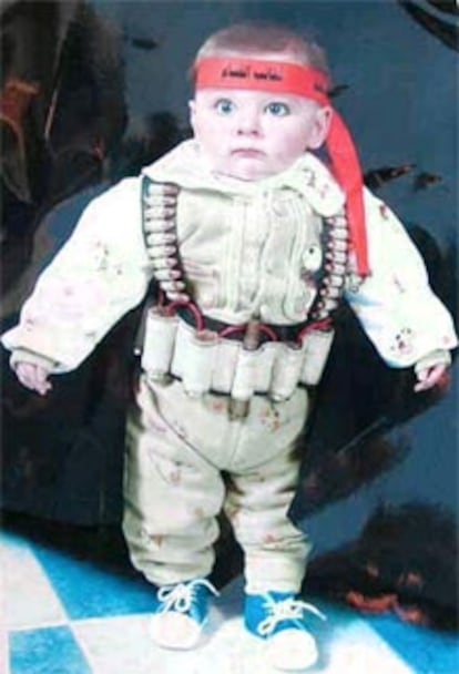 Imagen del bebé divulgada por Israel.
