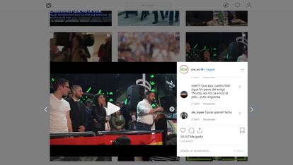 Publicación de la cuenta oficial de Vox en Instagram tras el evento de Vox "Cañas por España".