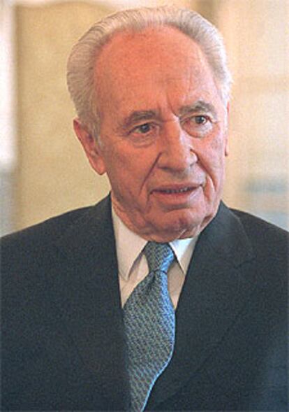 Simón Peres, durante su estancia en Madrid, esta semana.