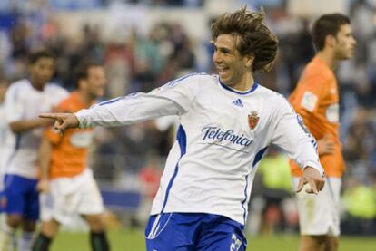 Ponzio celebra su gol ante el Málaga