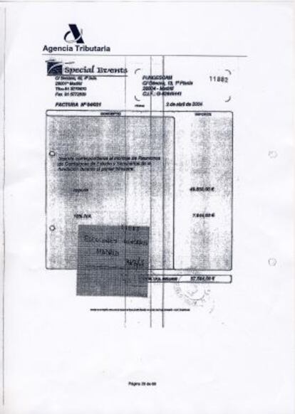 Documentos de Special Events para justificar los gastos de las elecciones generales (57.600 euros).