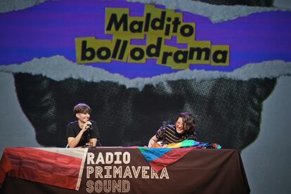 Terci y Bake durante el programa en directo del podcast Maldito Bollodrama.