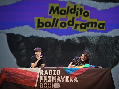 Terci y Bake durante el programa en directo del podcast Maldito Bollodrama.