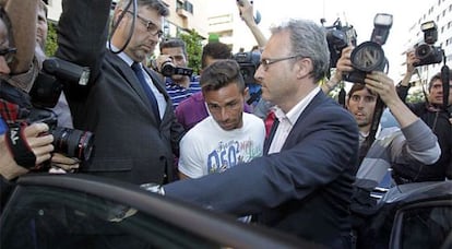 Rubén Castro sale del juzgado en 2013.