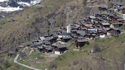 Vista da localidade de Albinen, na Suíça