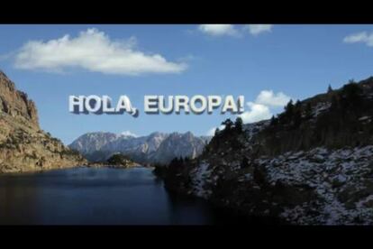 Captura del reportaje &#039;Hola, Europa&#039; emitido en TV-3.