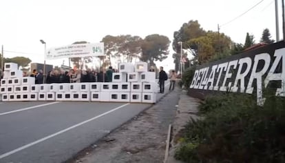 Manifestació a favor de la independència de Bellaterra.