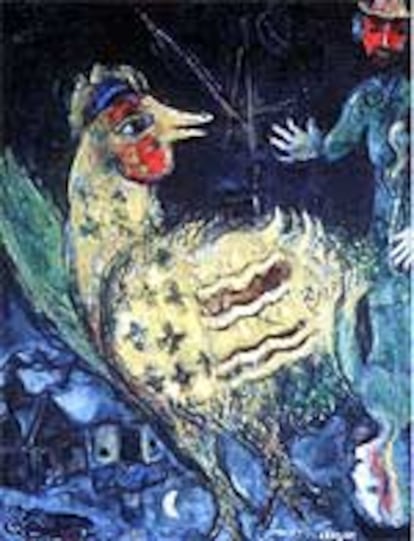 Obra de Marc Chagall, en la galería francesa Patrice Trigano.