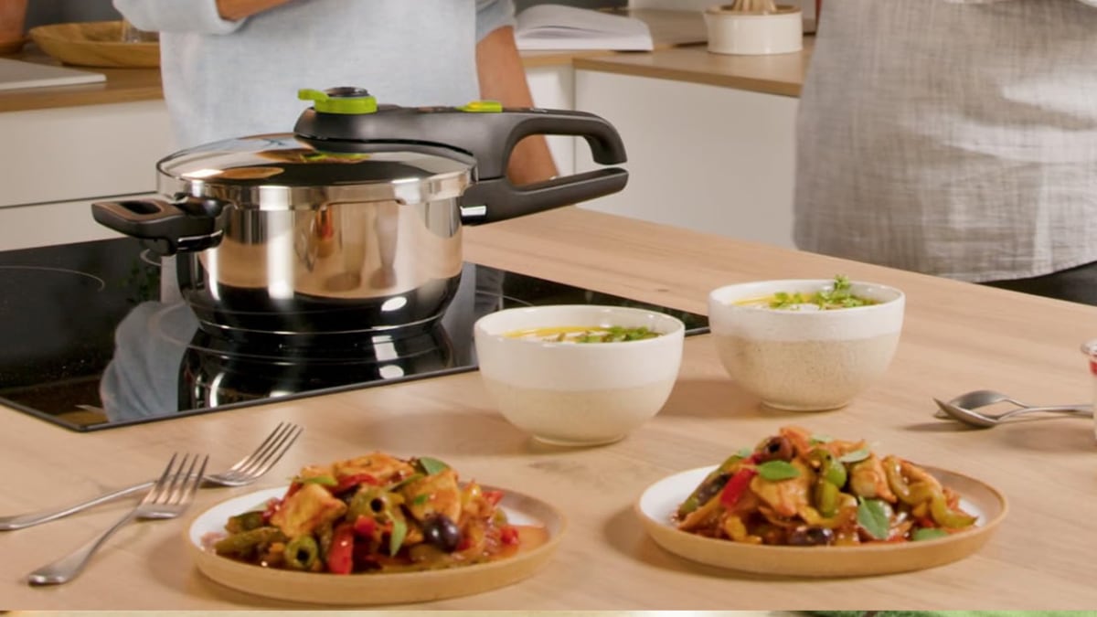 La olla rápida compacta que cocina en la mitad de tiempo y ahora tiene un 31% de descuento