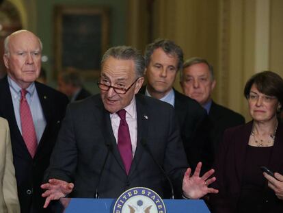 El líder de la minoría demócrata en el Senado, Charles Schumer.