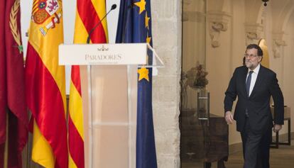 Rajoy, inaugurant la remodelaci&oacute; del Parador Nacional de Lleida. 