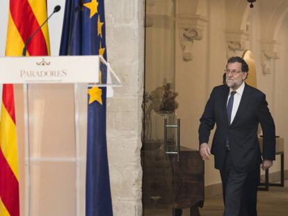 Rajoy, inaugurant la remodelació del Parador Nacional de Lleida.