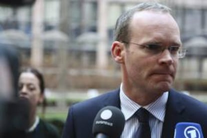 El ministro irlands, Simon Coveney, cuyo pas preside este semestre la Unin. EFE/Archivo