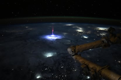 Imagen de un sprite realizada desde el espacio