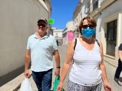 Francisco Cordero y Victoria, en una calle de Jerez.