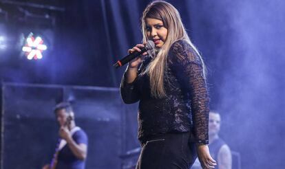 Mar&iacute;lia Mendon&ccedil;a, en un concierto en la ciudad de Teresina, Brasil.