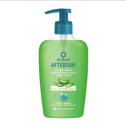 Con aloe vera, como el de Cleopatra: After Sun Gel Dermohidratante Reparador, de Ecran. Compra por 6,35€ en Perfume’s Club.