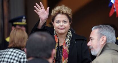 Rousseff, este viernes en Montevideo, donde se celebr&oacute; la reuni&oacute;n de Mercosur. 