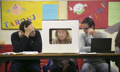 Una mesa electoral a Barcelona.