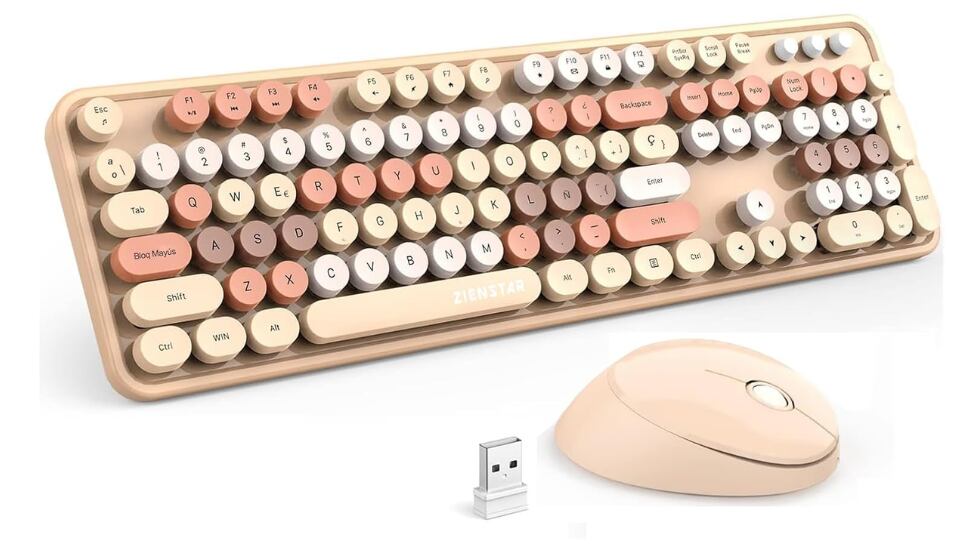 Juego de teclado y ratón retro.