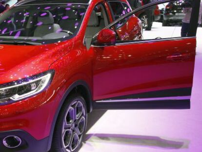 Renault presenta el modelo Kadjar en el Salón del Automóvil de Ginebra que se fabricará en la planta de Palencia