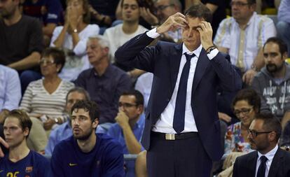 Bartzokas, en el partido ante el Brose alemán.