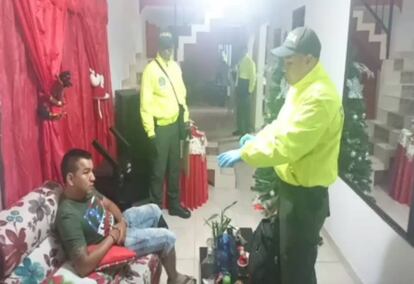 Una imagen del operativo que desmanteló la red.
