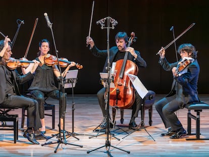 El Cuarteto Gerhard en la Fundación Juan March (Madrid) este martes.