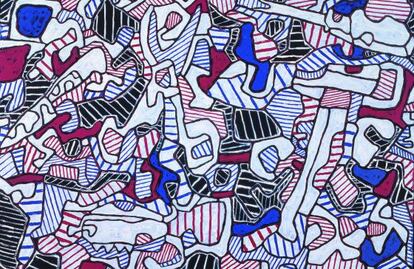 'Société d’outillage', una de les obres de Jean Dubuffet, que va reunir milers de creacions d’Art Brut.