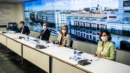 Isabel Díaz Ayuso, en la Junta directiva autonómica del PP de Madrid.