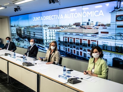 Isabel Díaz Ayuso, en la Junta directiva autonómica del PP de Madrid.