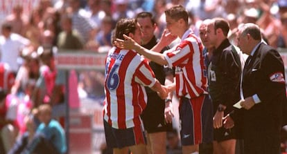 Torres, el día que debutó con el Atlético, en 2001.